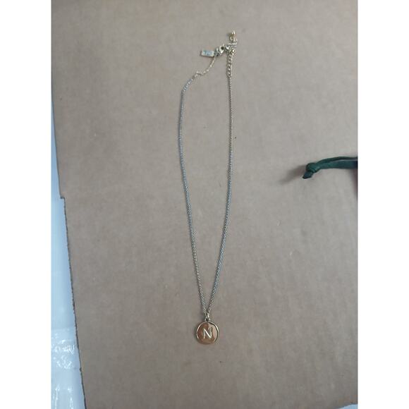 USED kate spade new york N Initial Pendant Necklace, Gold, One Size - Picture 2 of 4